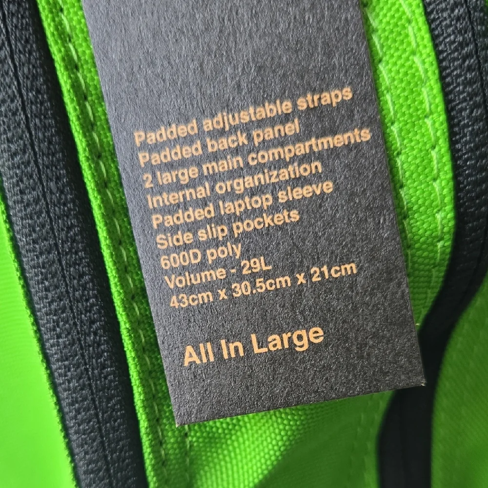 Converse All Star Neon Green Backpack - Nwt